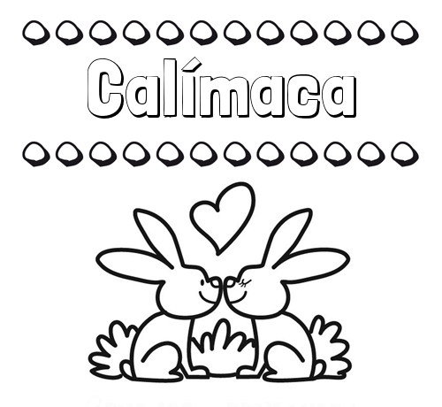 Colorear las letras de los nombres con conejitos