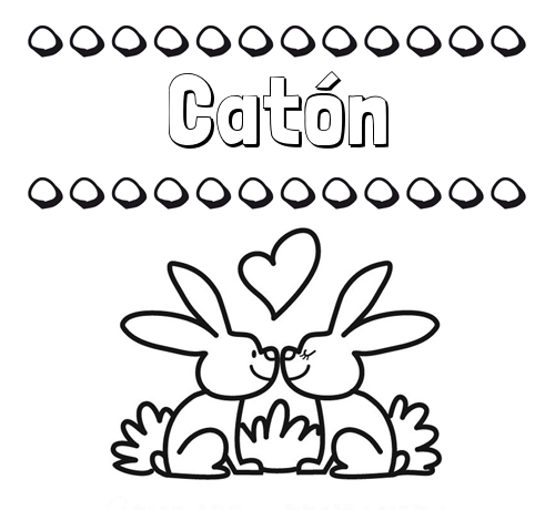 Colorear las letras de los nombres con conejitos