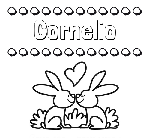 Colorear las letras de los nombres con conejitos
