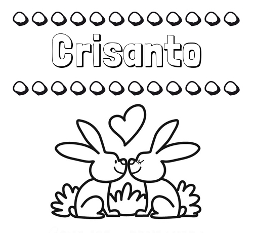 Colorear las letras de los nombres con conejitos