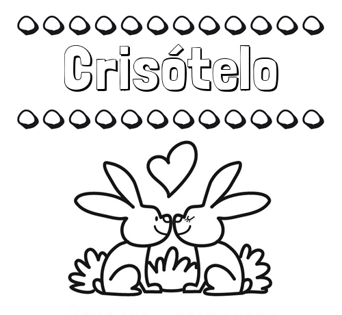 Colorear las letras de los nombres con conejitos