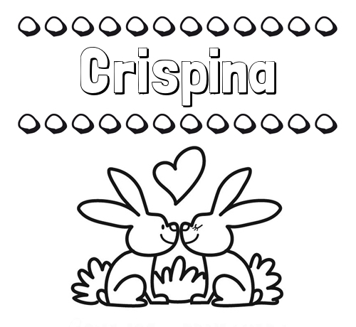 Colorear las letras de los nombres con conejitos