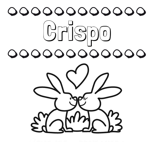 Colorear las letras de los nombres con conejitos