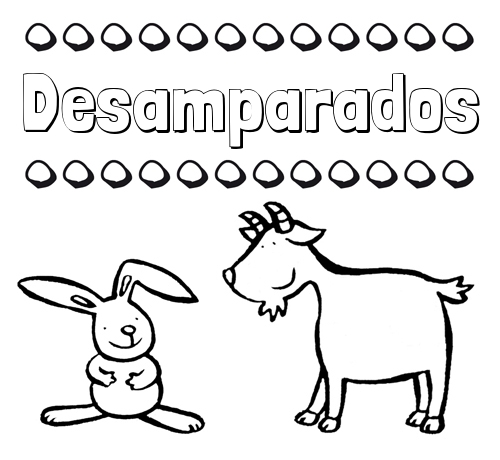 Dibujos para niños: su nombre con animales