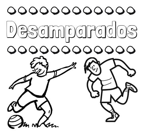 Dibujar las letras de nombres y fútbol