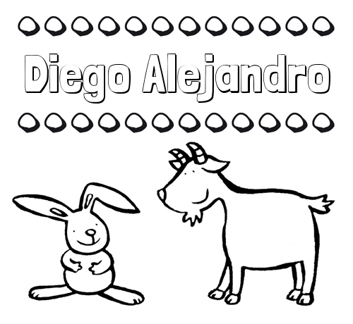 Dibujos para niños: su nombre con animales