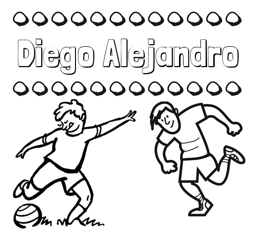 Dibujar las letras de nombres y fútbol