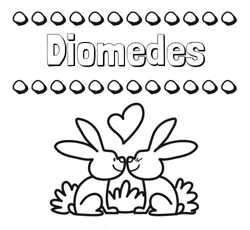 Colorear las letras de los nombres con conejitos