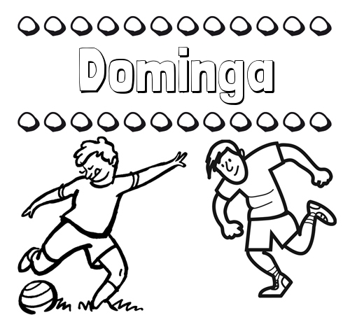 Dibujar las letras de nombres y fútbol