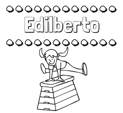 Dibujos infantiles para imprimir: su nombre y niña jugando