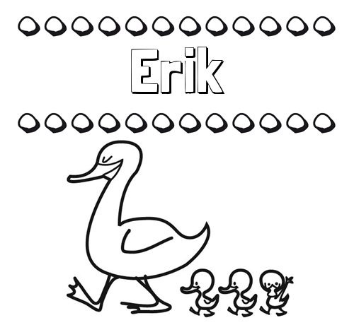 Patos: dibujos de nombres para imprimir