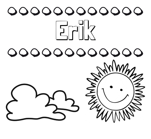 Dibujo de nombres en el cielo para pintar