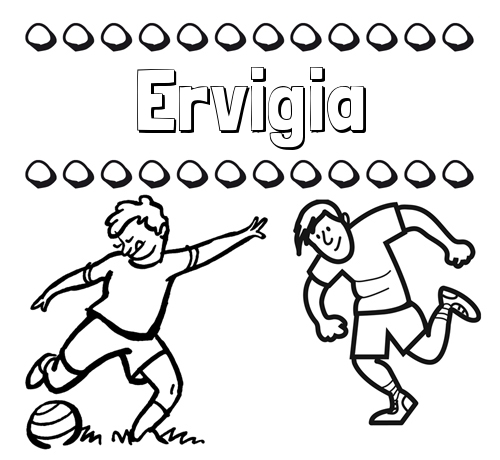 Dibujar las letras de nombres y fútbol