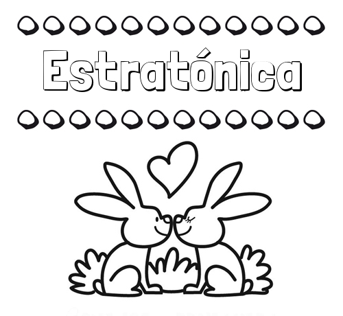 Colorear las letras de los nombres con conejitos