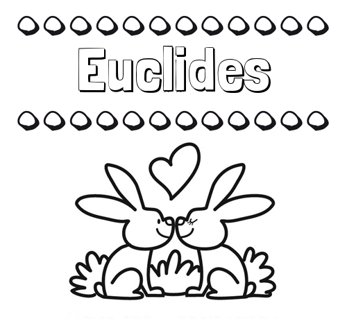 Colorear las letras de los nombres con conejitos