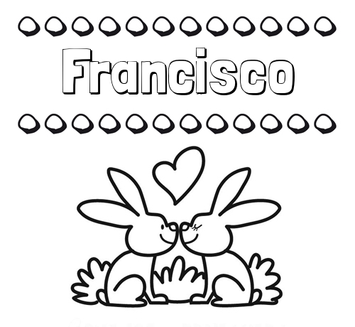 Colorear las letras de los nombres con conejitos