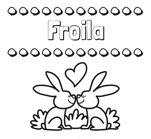 Colorear las letras de los nombres con conejitos