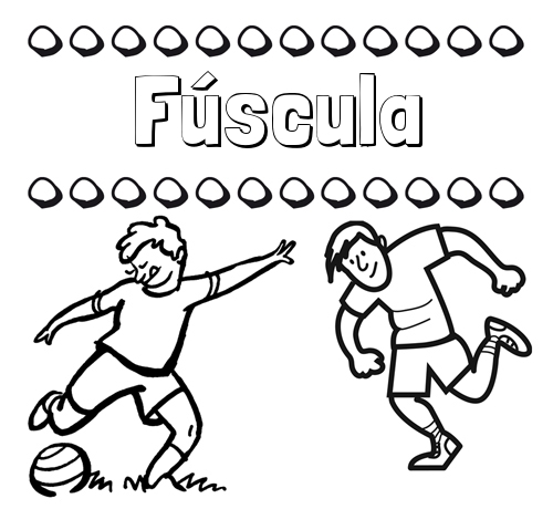 Dibujar las letras de nombres y fútbol