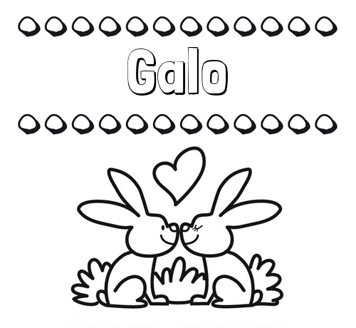 Colorear las letras de los nombres con conejitos