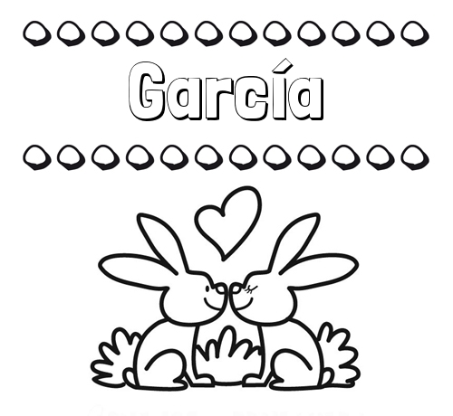 Colorear las letras de los nombres con conejitos