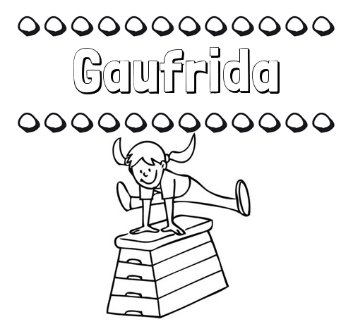 Dibujos infantiles para imprimir: su nombre y niña jugando