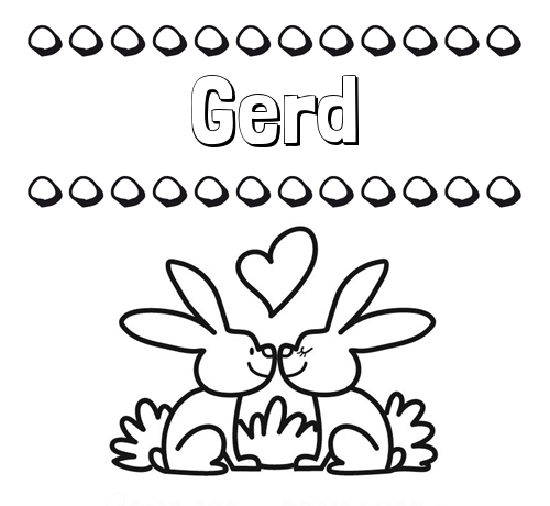 Colorear las letras de los nombres con conejitos