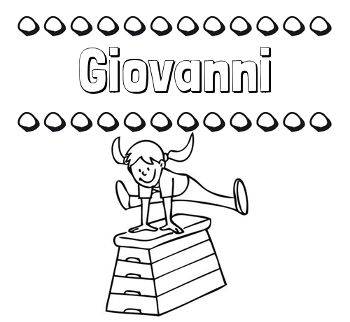 Dibujos infantiles para imprimir: su nombre y niña jugando