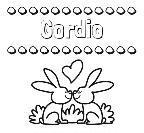 Colorear las letras de los nombres con conejitos