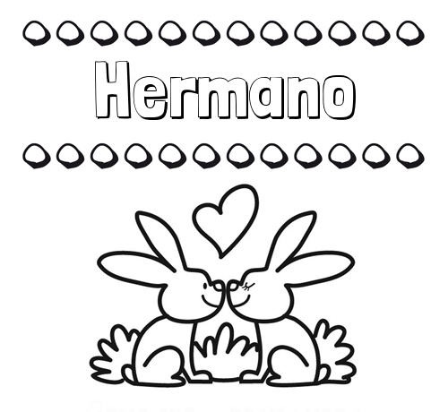 Colorear las letras de los nombres con conejitos