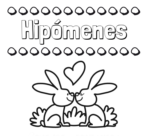 Colorear las letras de los nombres con conejitos