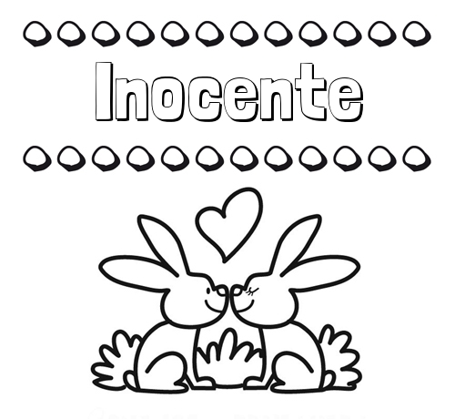 Colorear las letras de los nombres con conejitos