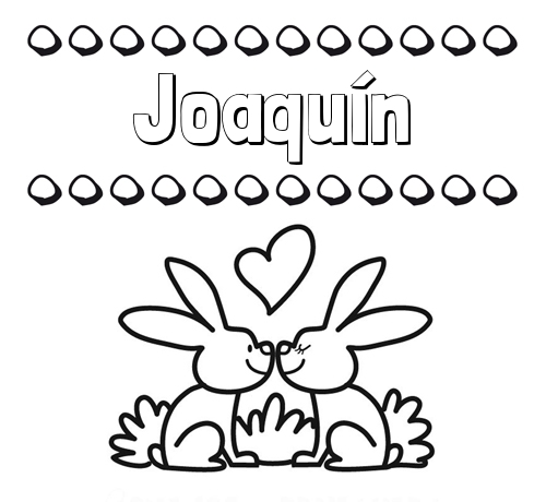 Colorear las letras de los nombres con conejitos