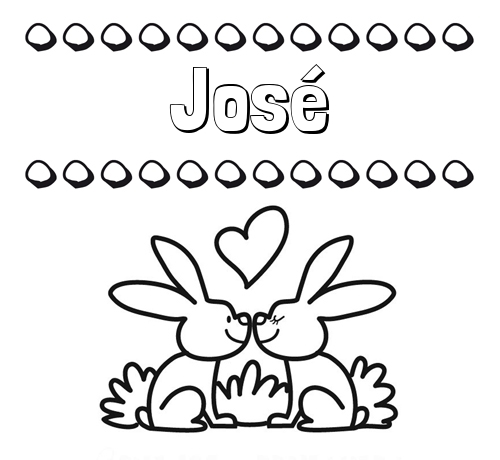 Colorear las letras de los nombres con conejitos