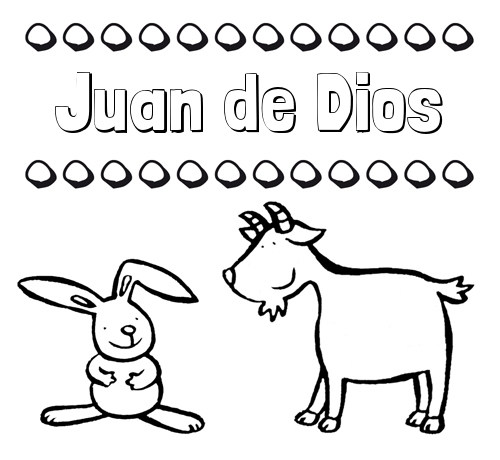 Dibujos para niños: su nombre con animales