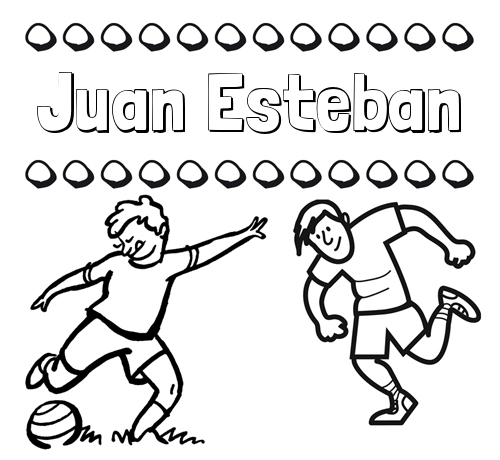 Dibujar las letras de nombres y fútbol