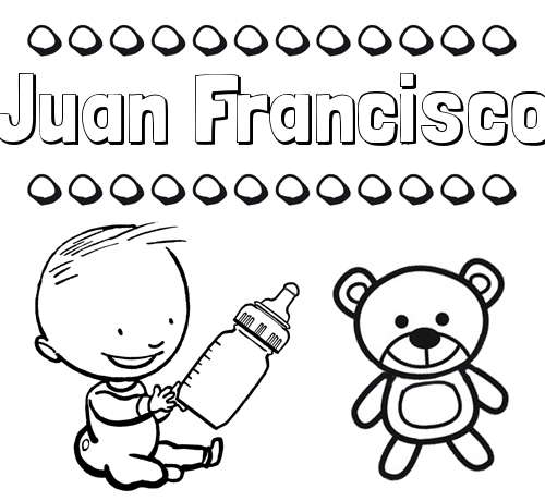 Divertidos dibujos de nombres: peluche y bebé