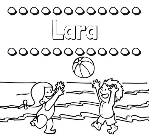 Hacer un dibujo del nombre en la playa