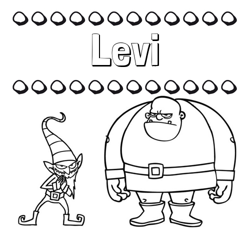 Aprender a colorear su nombre, un ogro y un duende