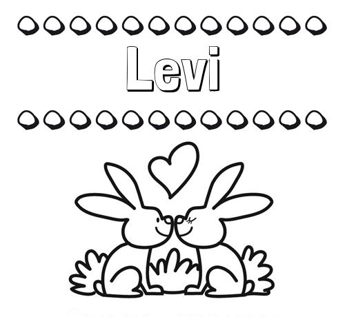 Colorear las letras de los nombres con conejitos