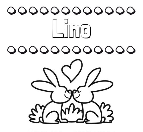 Colorear las letras de los nombres con conejitos