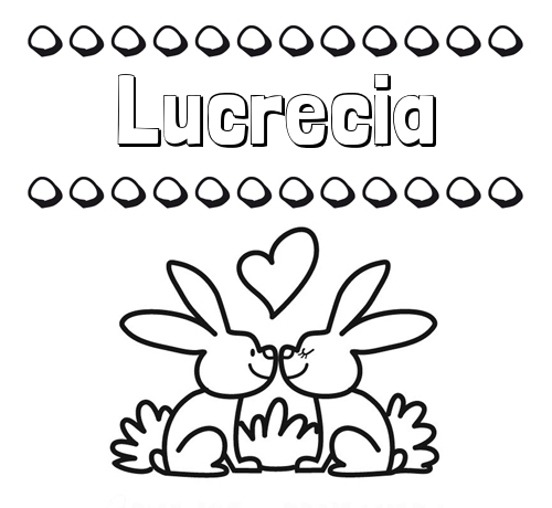 Colorear las letras de los nombres con conejitos