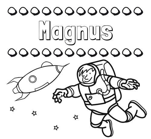 Dibujo de nombres en el espacio para imprimir