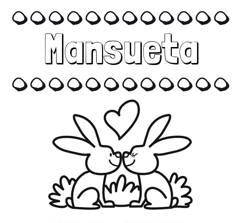 Colorear las letras de los nombres con conejitos