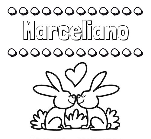 Colorear las letras de los nombres con conejitos