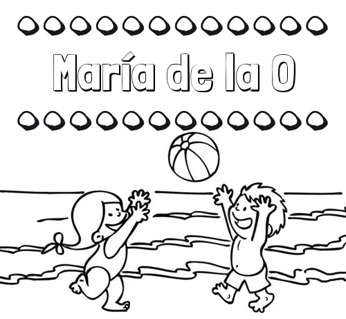 Hacer un dibujo del nombre en la playa