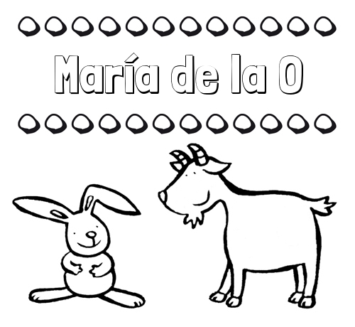 Dibujos para niños: su nombre con animales
