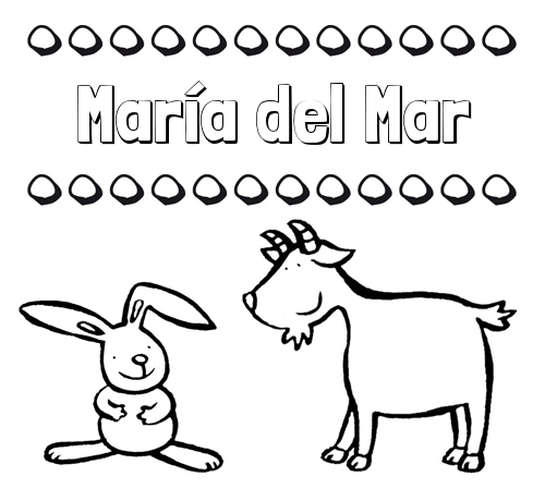 Dibujos para niños: su nombre con animales