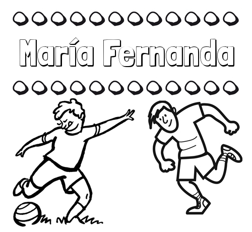 Dibujar las letras de nombres y fútbol