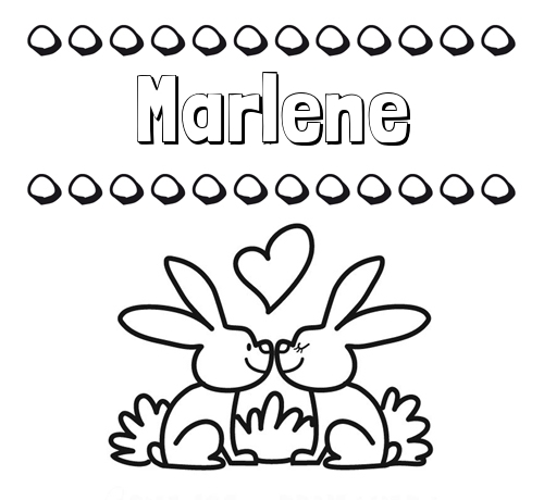 Colorear las letras de los nombres con conejitos