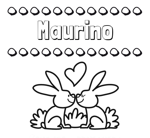 Colorear las letras de los nombres con conejitos